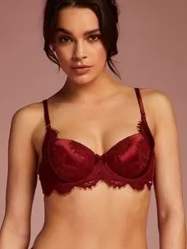Image of Hunkemoller Hannako Padded Bra, Red, Size 34D, Women