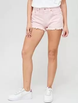 image of Levis 501&reg; Original Denim Shorts - Dispersed Dye Quartz Pink, Size 26, Women