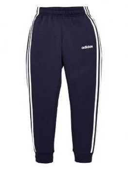 image of Adidas Youth 3 Stripe Pants - Navy/White