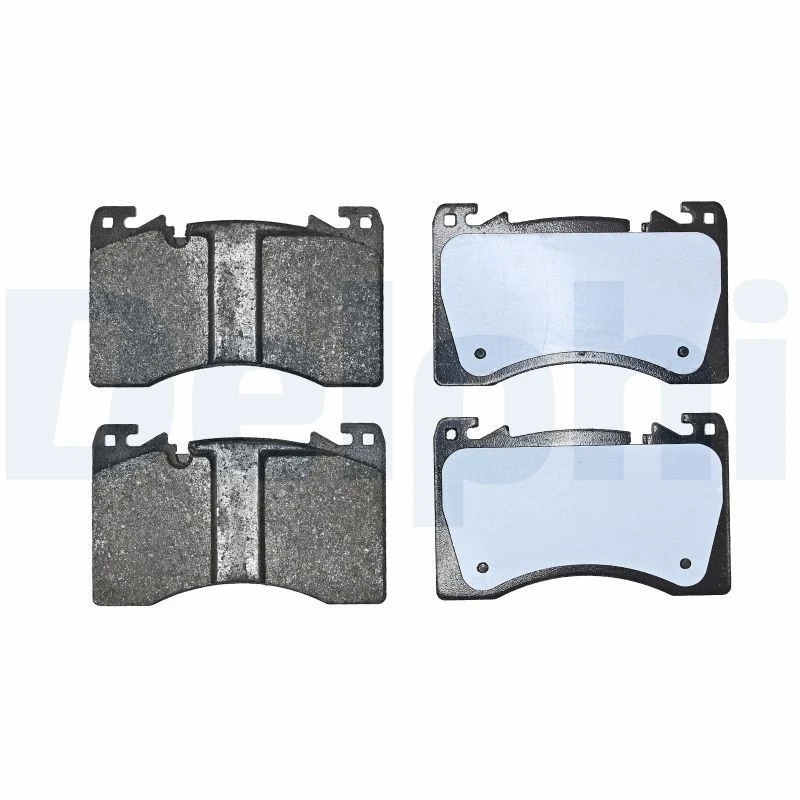 Image of DELPHI LP3899 Brake pad set without accessories, with anti-squeak plate Brake Pad Set,disc brake (402)