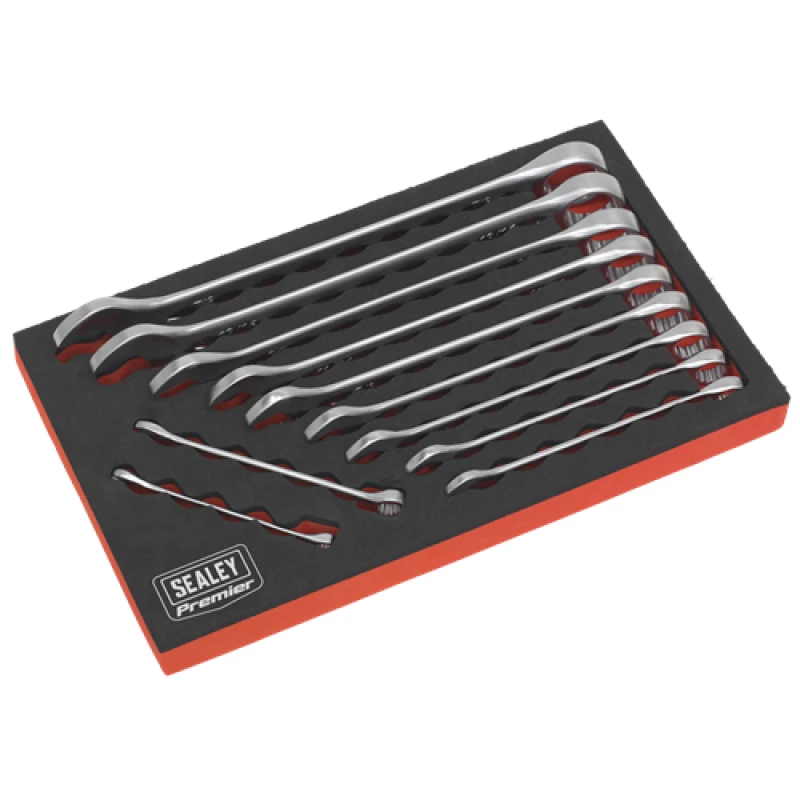 Image of Sealey Premier Combination Spanner Set - 11pc Imperial AK63254