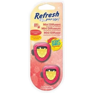 image of Strawberry & Cool Lemonade (Pack Of 12) Refresh Mini Diffuser