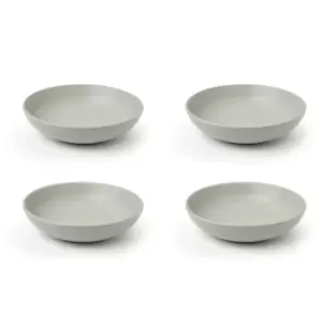 Image of Sabichi 4 Piece Matte Stoneware Pasta Bowl Set - Grey