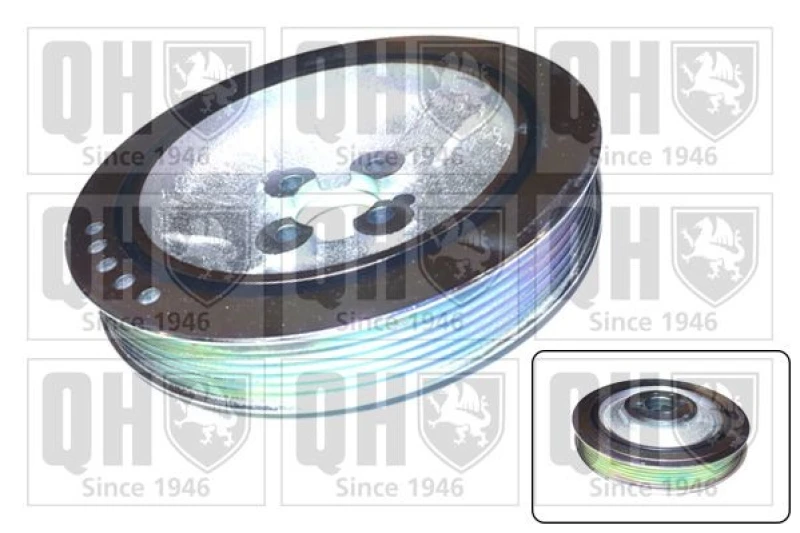 Image of QUINTON HAZELL Crankshaft pulley QUINTON HAZELL QCD154