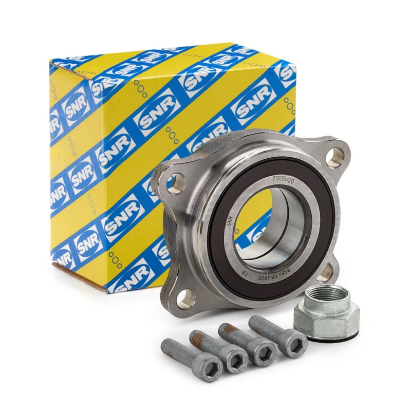 Image of SNR R160.52 Wheel bearing kit Front Axle Left, with integrated magnetic sensor ring Wheel Bearing Kit (654)