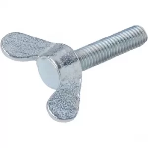 Image of Toolcraft Wing Screws DIN 316 Galvanised Steel M5 x 16mm Pack Of 10
