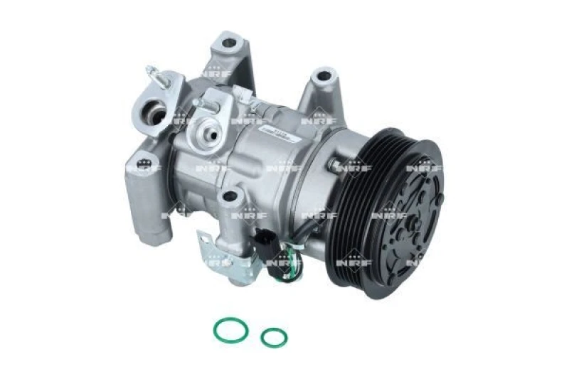 Image of NRF 320272 AC Compressor EASY FIT PAG 46 YF, Refrigerant: R1234yf, with gaskets/seals Compressor,air conditioning (447)