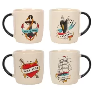 Image of Set of 4 Tattoo Parlour Mugs