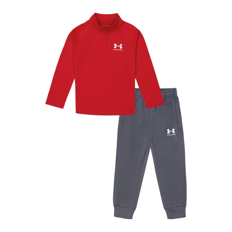 Image of Under Armour Armour quarter Zip Set Infant Boys - Red Red 5 - 6 Years