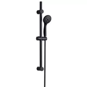 Image of Arissa Matt Black Round Slide Rail Kit