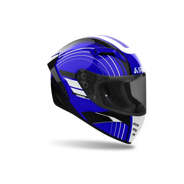 Image of Airoh Connor Achieve Blue Gloss Size L