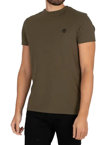 Image of Timberland Dun River Crew Slim T-Shirt Grape Leaf XXL