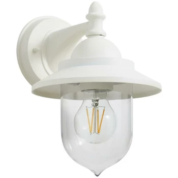 Image of Mini Fishermans Lantern LEEK Ivory Exterior Light - Zinc
