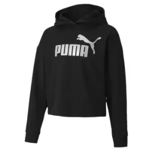 image of Puma Essential Plus Hoody Junior Girls - Black