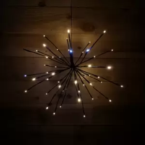 Image of 45cm Premier Christmas Sparkle Ball Twinkling LED Light in Warm & Cool White
