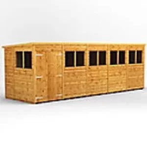 Image of Power Garden Shed 206PPDD Golden Brown 20x6