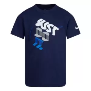 Image of Nike Logo T-Shirt Infant Boys - Blue