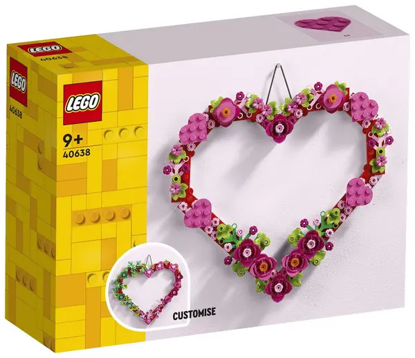 image of LEGO Valentines Heart Ornament 40638