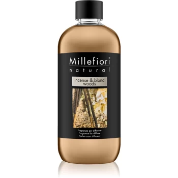 image of Millefiori Natural Incense & Blond Woods refill for aroma diffusers 500 ml