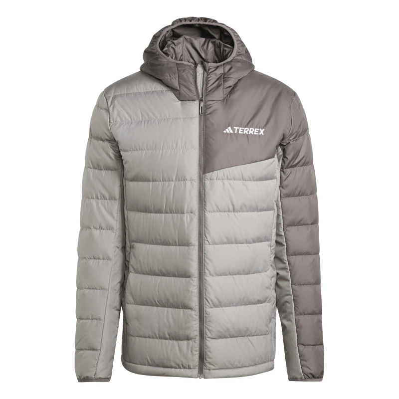Image of adidas Mt Down Ho J Running Jacket Mens Ch Solid Grey male XS