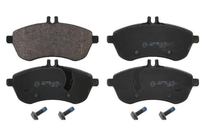 Image of SWAG 10 91 6749 Brake pad set Front Axle, prepared for wear warning indicator, with bolts/screws Brake Pad Set,disc brake (402)