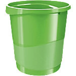 Image of Rexel Waste Bin Choices 14 L Polypropylene Green 25.8 x 28.5 x 32.2 cm