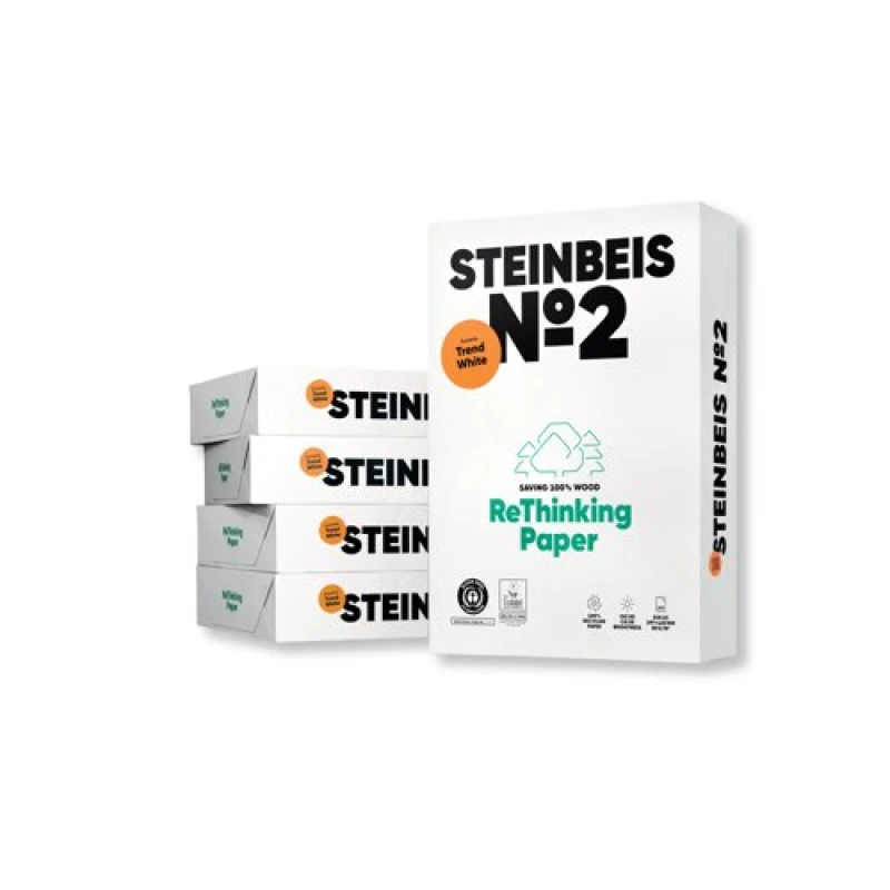 Image of Steinbeis Steinbeis No. 2 Recycled Paper Off-White A3 80gsm (Pack of 2500) 4260074849035 4260074849035