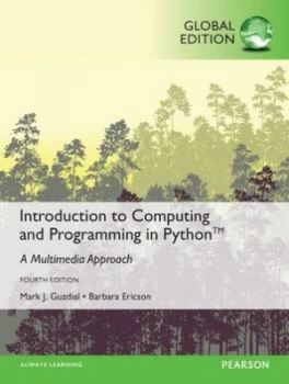 Image of Introduction to computing and programming in Python by Mark J. Guzdial