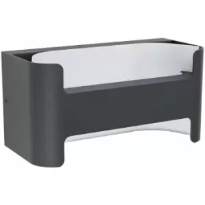Image of Loops - IP44 Outdoor Wall Light Black & White Unusual Aluminium 4.8W Built in led