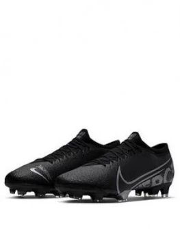 image of Nike Mercurial Vapor 13 Pro Firm Ground Football Boots - Black, Size 12, Men