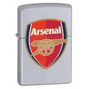 image of Zippo Arsenal FC Satin Chrome Windproof Lighter