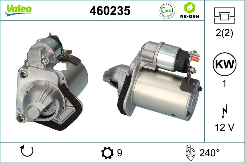 Image of Starter motor VALEO 460235