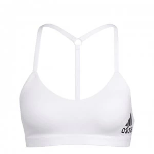 Image of adidas AM Logo Bra - WHITE/BLACK