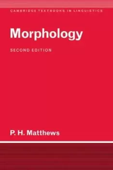 Image of Morphology by Peter H. Matthews