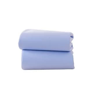 Image of Clair de Lune Pack of Two Fitted Moses Sheets - Blue