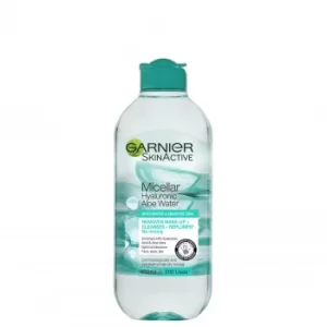 image of Garnier Micellar Hyaluronic Aloe Water 400ml Cleanse and Replump