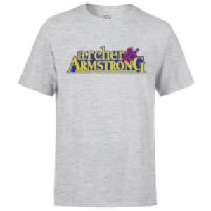 Image of Valiant Comics Classic Archer and Armstrong Logo T-Shirt - L - Grey