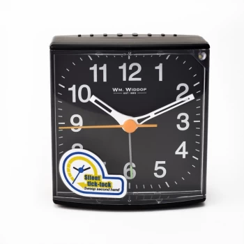 Image of WM WIDDOP Alarm Clock with Sweep Movement - Black