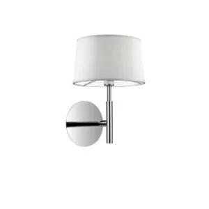 image of Hilton 1 Light Indoor Wall Light Chrome White, G9