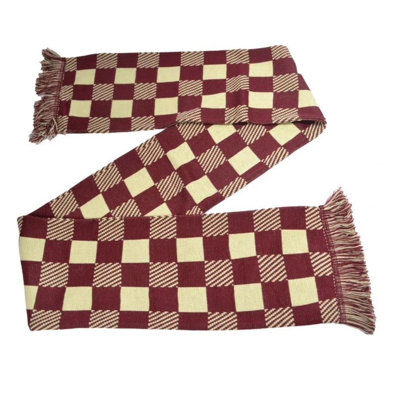 Image of Ultratec Clothing Mens Checked Fashion Scarf in Burgundy Burgundy Male One Size