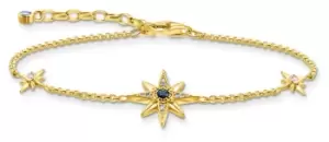 image of Thomas Sabo A2037-959-7-L19V Royalty Star Gold Plated Silver Jewellery