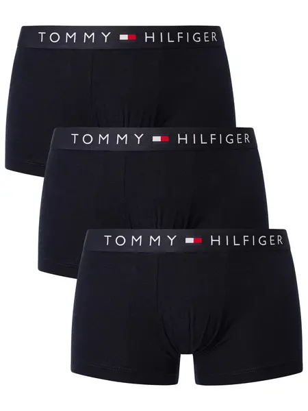 Image of Tommy Hilfiger 3 Pack Original Trunks Desert Sky S