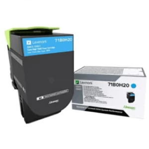 Lexmark 71B0H20 Cyan Laser Toner Ink Cartridge