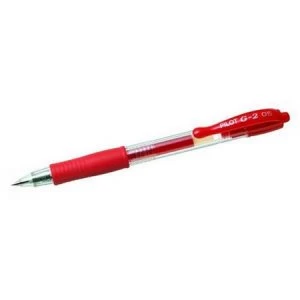 image of Pilot G205 Gel Rollerball Pen Retractable 0.5mm Red - Pack of 12