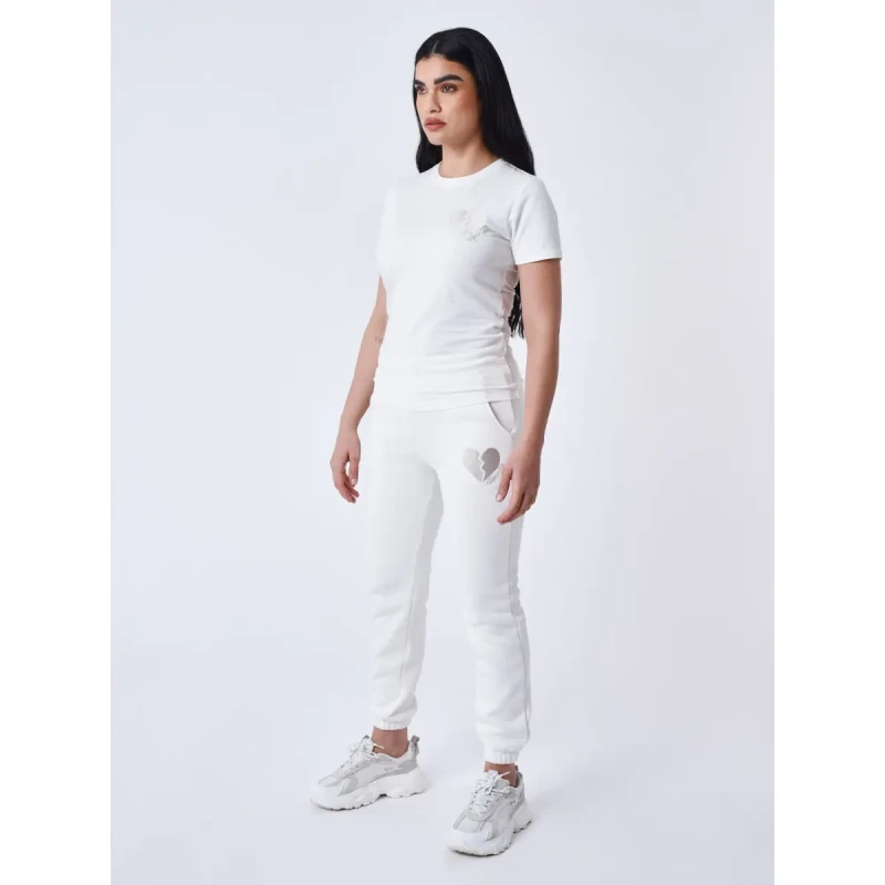 Image of Project X Paris Womens T-Shirt Project X Paris Cœur Brise Blanc Female M