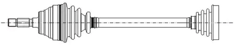 Image of JP GROUP 1143107970 Drive shaft JP Front Axle Left Drive Shaft (13)