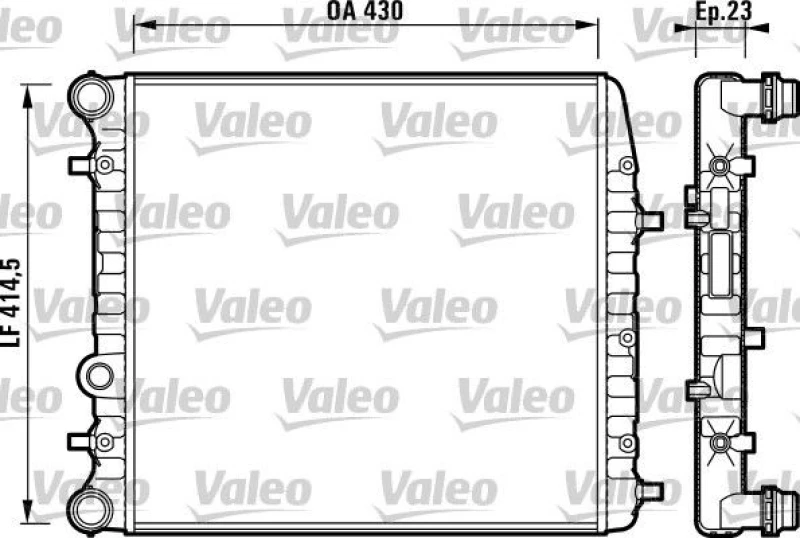 Image of Engine radiator VALEO 732863