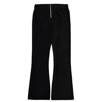 image of Firetrap Velour Flare Trousers Junior Girls - Blk Cord Velour