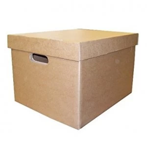 LSM Archive/Storage Box & Lid 405x337x285mm Brown PK10