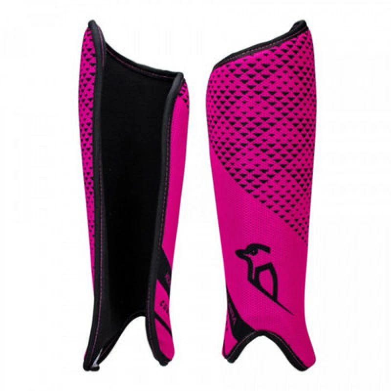Image of Kookaburra Unisex Adult Convert 2021 Hockey Shin Pads (Pack Of 2) Black/pink (L)